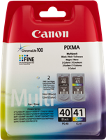 Canon PG-40 + CL-41 Multipack Schwarz / mehrere Farben
