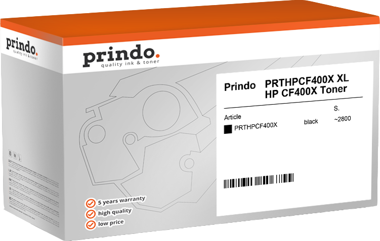 Prindo PRTHPCF400X Schwarz Toner