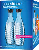 Sodastream Duo-Pack / 2x glass carafe 0,6 L Transparent