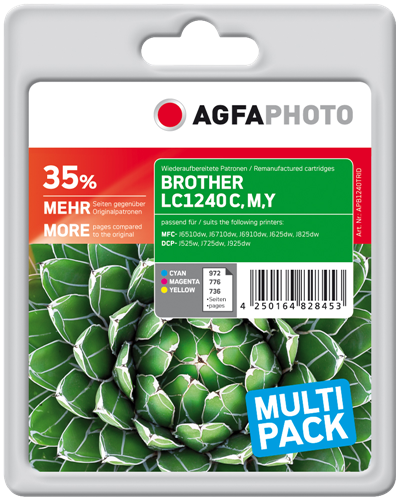 Agfa Photo LC1240C,M,Y Multipack Cyan / Magenta / Gelb