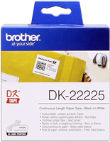 Brother Endlosetikett DK-22225 Schwarz auf Weiß
