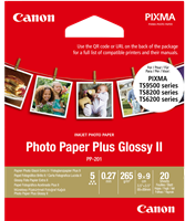 Canon Photo Paper Plus Glossy2 9x9cm Weiss