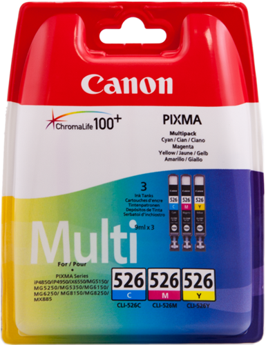 Canon CLI-526 Multipack Cyan / Magenta / Gelb