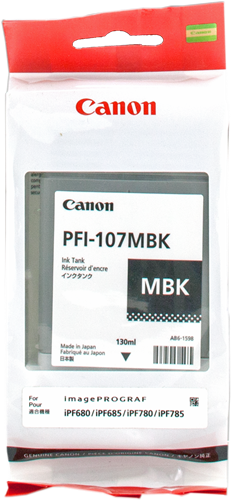 Canon PFI-107mbk Schwarz (Matt) Druckerpatrone