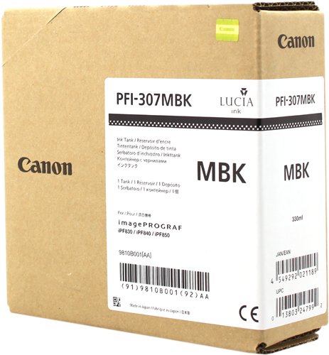 Canon PFI-307mbk Schwarz (Matt) Druckerpatrone