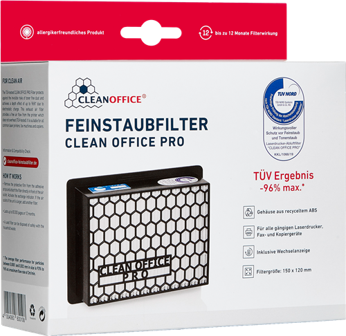 Clean Office Pro Feinstaubfilter 150x120mm 