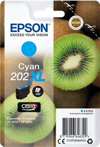 Epson 202XL Cyan Druckerpatrone