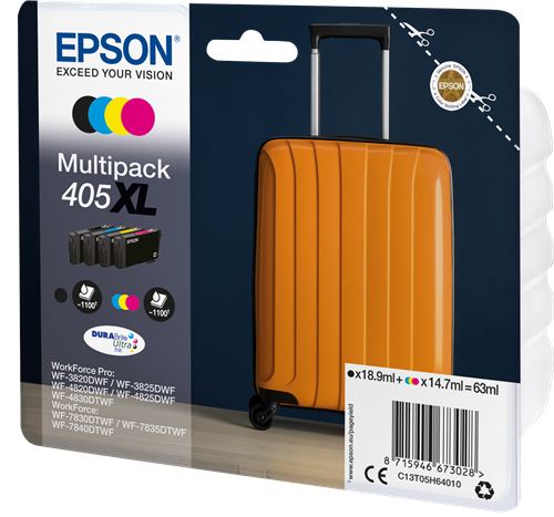 Epson 405XL Multipack Schwarz / Cyan / Magenta / Gelb