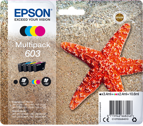 Epson 603 Multipack Schwarz / Cyan / Magenta / Gelb