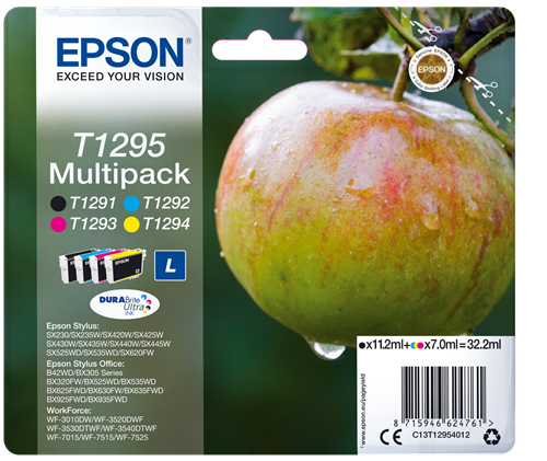 Epson T1295 Multipack Schwarz / Cyan / Magenta / Gelb