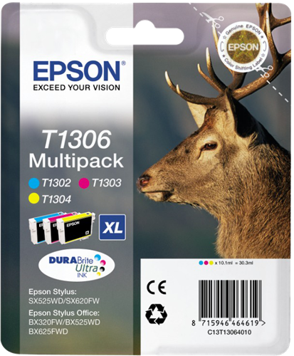 Epson T1306 Multipack Cyan / Magenta / Gelb