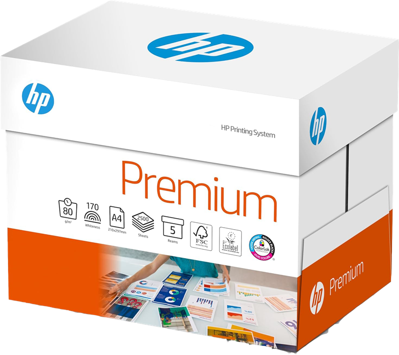 HP Premium Multifunktionspapier A4 5x500 Blatt Karton Weiss | prindo.at