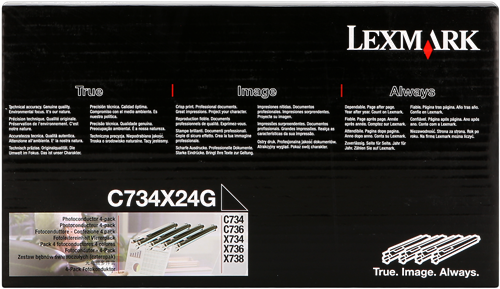 Lexmark C734X24G Bildtrommel Schwarz / Cyan / Magenta / Gelb
